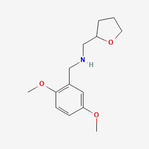 molecular formula C14H21NO3 B1306322 (2,5-Dimethoxy-benzyl)-(tetrahydro-furan-2-YL-methyl)-amine CAS No. 626205-87-6