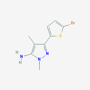 3-(5-Bromothiophen-2-YL)-1,4-dimethyl-1H-pyrazol-5-amine