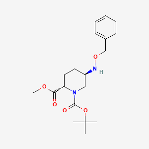 (2S,5R)-1-Tert-butyl 2-methyl 5-((benzyloxy)amino)piperidine-1,2-dicarboxylate