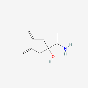 molecular formula C9H17NO B1306342 4-(1-Aminoethyl)hepta-1,6-dien-4-ol CAS No. 315248-78-3