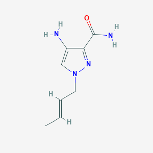 4-Amino-1-(but-2-en-1-yl)-1H-pyrazole-3-carboxamide