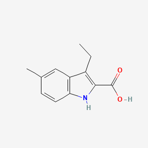 molecular formula C12H13NO2 B1306345 3-Ethyl-5-methyl-1H-indole-2-carboxylic acid CAS No. 446830-65-5