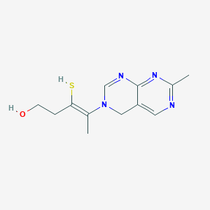 (Z)-3-Mercapto-4-(7-methylpyrimido[4,5-d]pyrimidin-3(4H)-yl)pent-3-en-1-ol