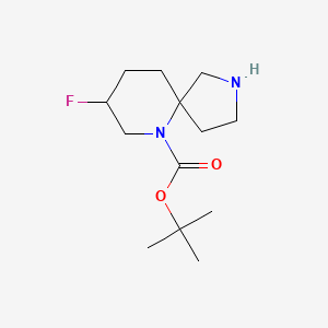 molecular formula C13H23FN2O2 B13063463 tert-Butyl8-fluoro-2,6-diazaspiro[4.5]decane-6-carboxylate 