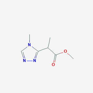 Methyl 2-(4-methyl-4H-1,2,4-triazol-3-yl)propanoate