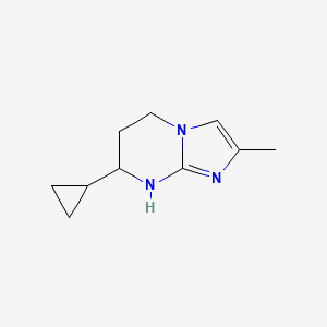 7-Cyclopropyl-2-methyl-5H,6H,7H,8H-imidazo[1,2-a]pyrimidine