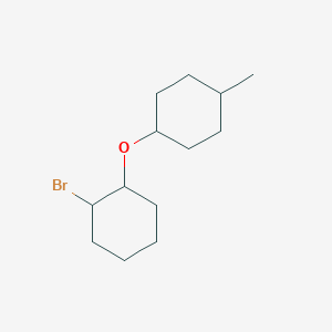 molecular formula C13H23BrO B13063506 1-[(2-Bromocyclohexyl)oxy]-4-methylcyclohexane 