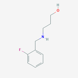 molecular formula C10H14FNO B1306351 3-(2-氟苄氨基)-丙醇-1 CAS No. 436087-21-7