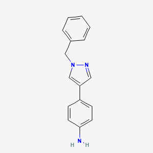 4-(1-Benzyl-1H-pyrazol-4-YL)aniline