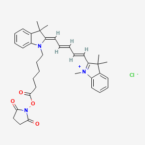 molecular formula C36H42ClN3O4 B13063525 LumiprobeNHS-Cy5 