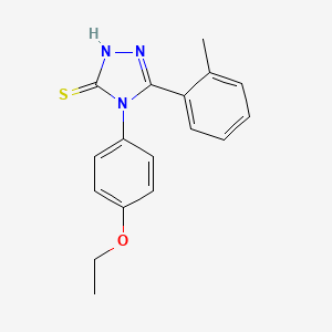 molecular formula C17H17N3OS B13063559 4-(4-ethoxyphenyl)-5-(2-methylphenyl)-4H-1,2,4-triazole-3-thiol 