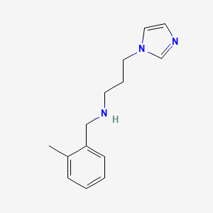 molecular formula C14H19N3 B1306361 (3-咪唑-1-基-丙基)-(2-甲基-苄基)-胺 CAS No. 626209-37-8