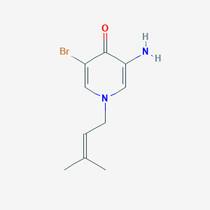 3-Amino-5-bromo-1-(3-methylbut-2-en-1-yl)-1,4-dihydropyridin-4-one