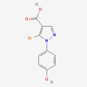 5-Bromo-1-(4-hydroxyphenyl)-1H-pyrazole-4-carboxylic acid