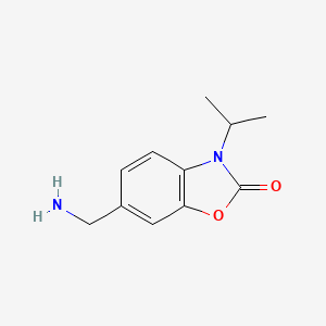 6-(Aminomethyl)-3-(propan-2-yl)-2,3-dihydro-1,3-benzoxazol-2-one