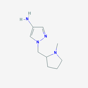 1-[(1-Methylpyrrolidin-2-yl)methyl]-1H-pyrazol-4-amine