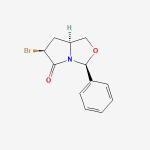 (3S,6S,7aS)-6-bromo-3-phenyl-3,6,7,7a-tetrahydro-1H-pyrrolo[1,2-c][1,3]oxazol-5-one