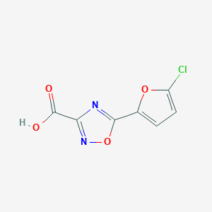 5-(5-Chlorofuran-2-yl)-1,2,4-oxadiazole-3-carboxylic acid