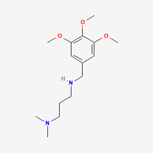 molecular formula C15H26N2O3 B1306392 N,N-二甲基-N'-(3,4,5-三甲氧基-苄基)-丙烷-1,3-二胺 CAS No. 626216-57-7