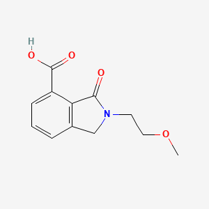 molecular formula C12H13NO4 B1306393 2-(2-甲氧基乙基)-3-氧代-2,3-二氢-1H-异吲哚-4-羧酸 CAS No. 436093-44-6