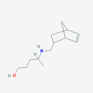 4-({Bicyclo[2.2.1]hept-5-en-2-ylmethyl}amino)pentan-1-ol