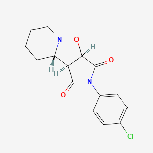 (1S,2S,6R)-4-(4-chlorophenyl)-7-oxa-4,8-diazatricyclo[6.4.0.02,6]dodecane-3,5-dione