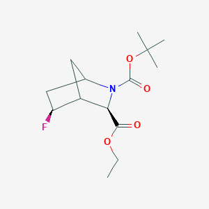 2-O-tert-butyl 3-O-ethyl (3R,5S)-5-fluoro-2-azabicyclo[2.2.1]heptane-2,3-dicarboxylate