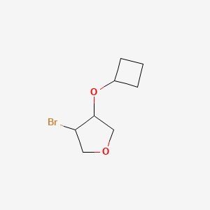 3-Bromo-4-cyclobutoxyoxolane