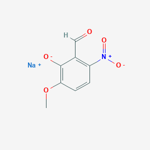 Benzaldehyde, 2-hydroxy-3-methoxy-6-nitro-, sodium salt