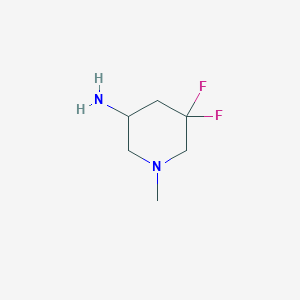 5,5-Difluoro-1-methylpiperidin-3-amine