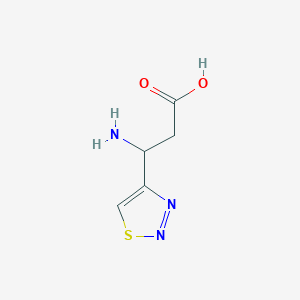 3-Amino-3-(1,2,3-thiadiazol-4-yl)propanoic acid