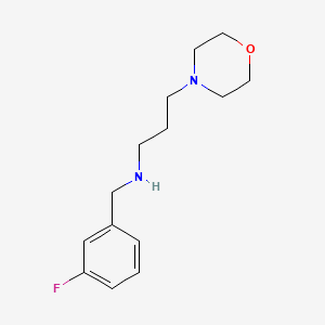 molecular formula C14H21FN2O B1306399 (3-Fluoro-benzyl)-(3-morpholin-4-yl-propyl)-amine CAS No. 510764-53-1