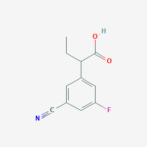 2-(3-Cyano-5-fluorophenyl)butanoic acid