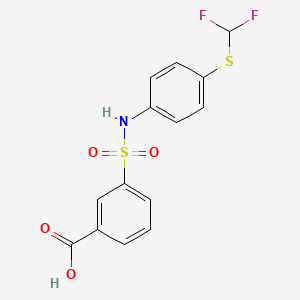 3-(4-Difluoromethylsulfanyl-phenylsulfamoyl)-benzoic acid