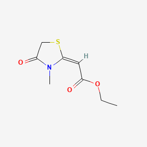 Ethyl 2-(3-methyl-4-oxo-1,3-thiazolidin-2-ylidene)acetate