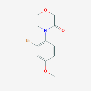 4-(2-Bromo-4-methoxy-phenyl)-morpholin-3-one