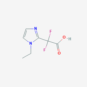 2-(1-ethyl-1H-imidazol-2-yl)-2,2-difluoroacetic acid