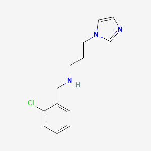 molecular formula C13H16ClN3 B1306404 (2-氯苄基)-(3-咪唑-1-基-丙基)-胺 CAS No. 626209-20-9