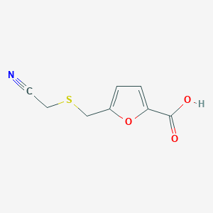 5-([(Cyanomethyl)sulfanyl]methyl)furan-2-carboxylicacid