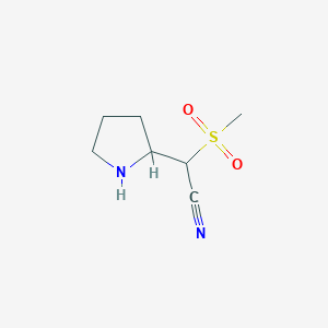 2-Methanesulfonyl-2-(pyrrolidin-2-yl)acetonitrile