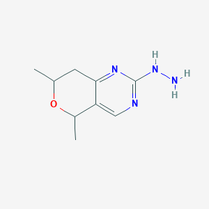 2-Hydrazinyl-5,7-dimethyl-5H,7H,8H-pyrano[4,3-d]pyrimidine