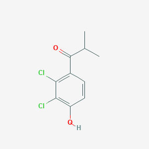 1-(2,3-Dichloro-4-hydroxyphenyl)-2-methylpropan-1-one