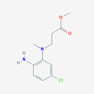 Methyl 3-((2-amino-5-chlorophenyl)(methyl)amino)propanoate