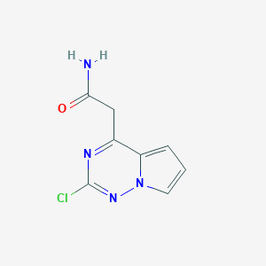 2-(2-Chloropyrrolo[2,1-f][1,2,4]triazin-4-yl)acetamide