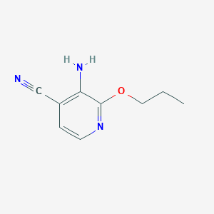 3-Amino-2-propoxypyridine-4-carbonitrile