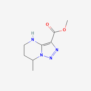 Methyl 7-methyl-4H,5H,6H,7H-[1,2,3]triazolo[1,5-a]pyrimidine-3-carboxylate