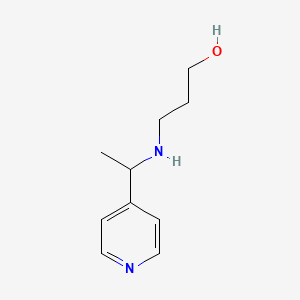 molecular formula C10H16N2O B1306416 3-(1-吡啶-4-基乙基氨基)-丙醇 CAS No. 511237-62-0