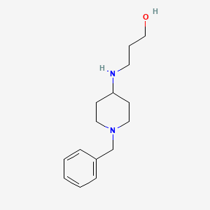 molecular formula C15H24N2O B1306417 3-(1-Benzyl-piperidin-4-ylamino)-propan-1-ol CAS No. 198823-22-2