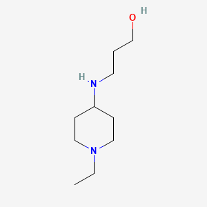 molecular formula C10H22N2O B1306418 3-(1-Ethyl-piperidin-4-ylamino)-propan-1-ol CAS No. 626214-18-4
