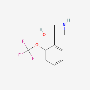 3-[2-(Trifluoromethoxy)phenyl]azetidin-3-ol